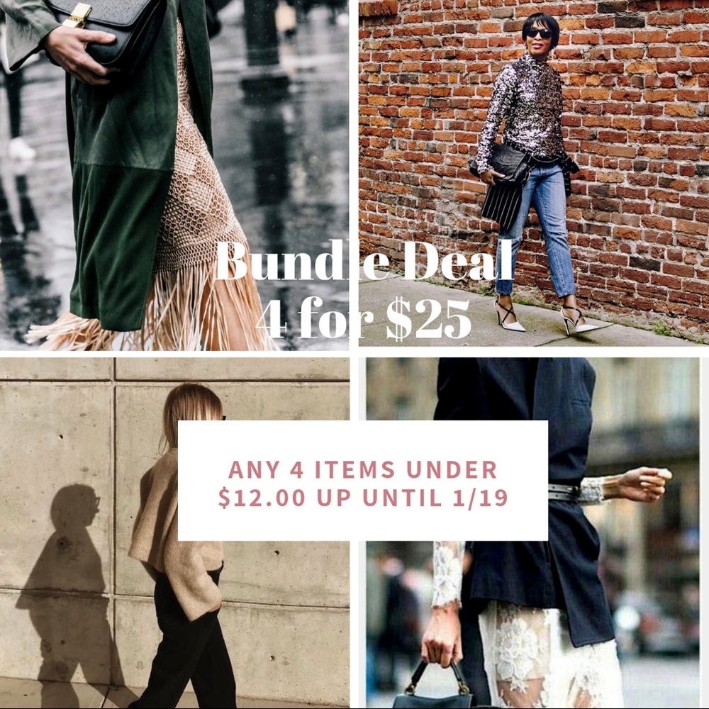 🎉🎉BUNDLE DEAL  4 items for $25.00 🎉🎉